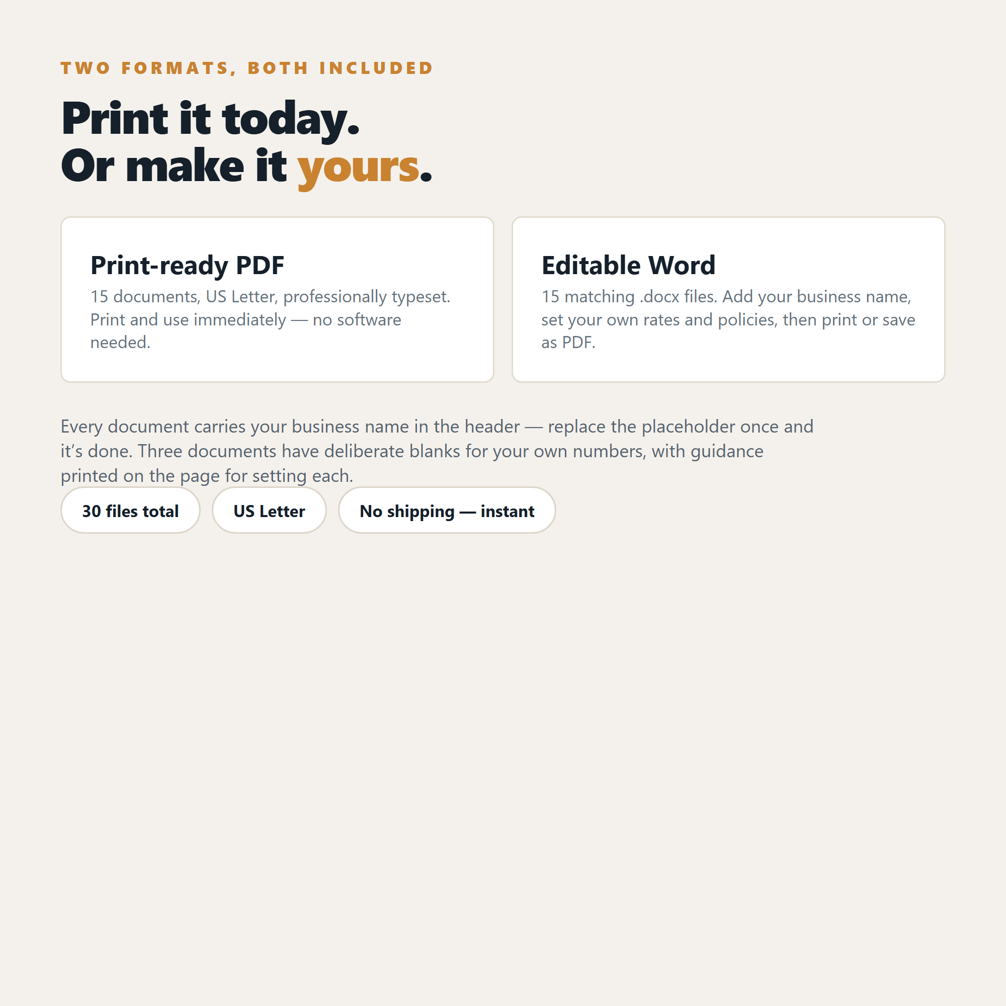 Mobile Dog Grooming - Complete Client Forms & Business Pack (15 Documents)