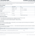Dog grooming cancellation and no-show policy template preview